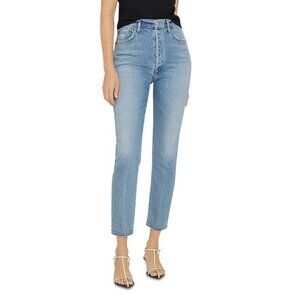 AGOLDE NICO Light Wash Button Fly Jeans